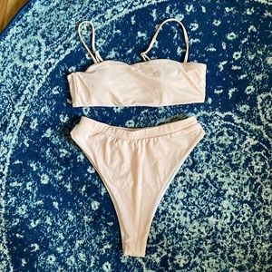 NWOT Pale Pink Two Piece XL
